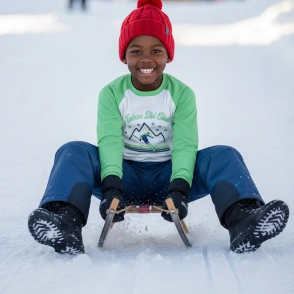 NWT- Janie and Jack Tahoe Ski Club RaglanTee - Picture 8 of 8